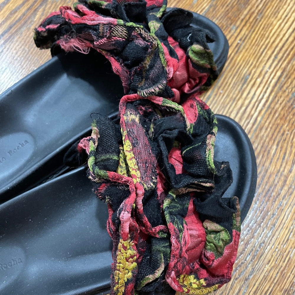 Simone Rocha Jacquard Slide Sandals - Picture 4 of 6